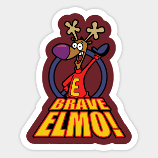 Brave Elmo Sticker